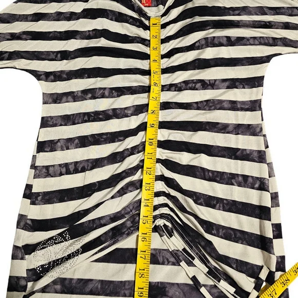 Apple Bottoms Black and White Striped Blouse - Picture 3 of 5